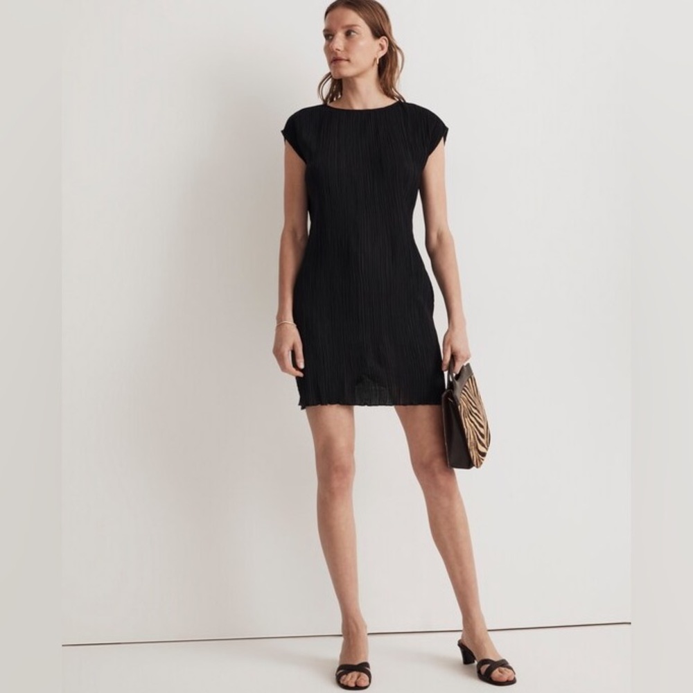 MADEWELL Plissé Mini Tee Dress